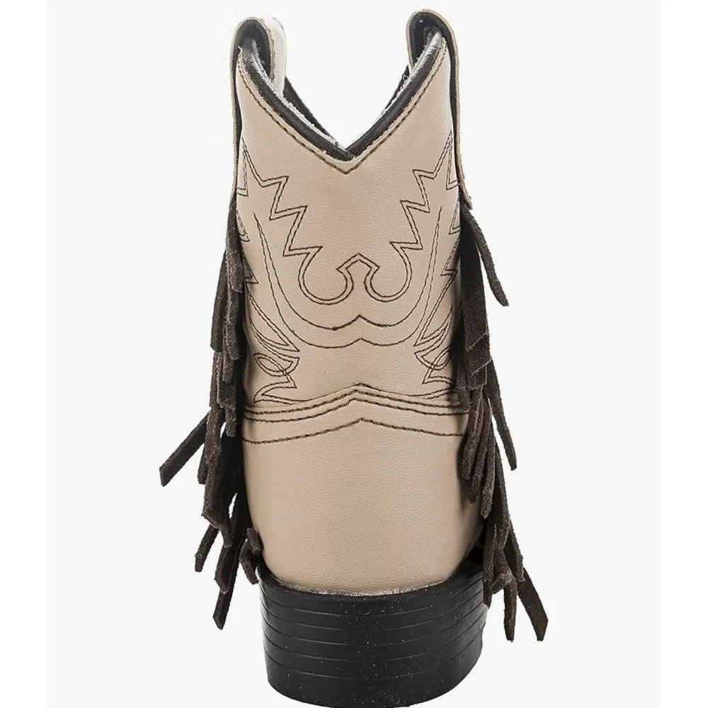 TuffRider Children's‎ Fringe Tan Cowboy Boots 12C